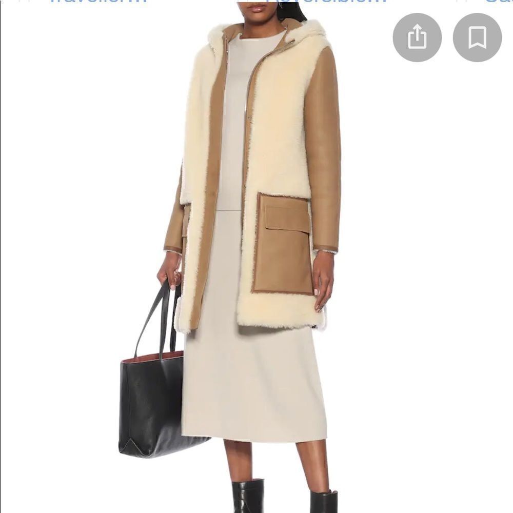 NWT $12K LORO PIANA Morrison Downy Shearling/Leather Hooded Jacket